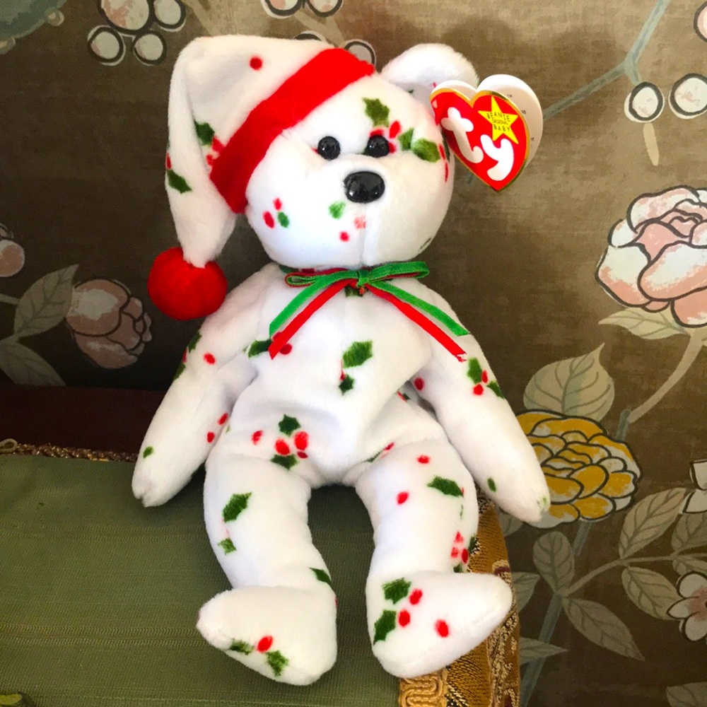 Rare 1998 Holiday Teddy Ty beanie baby